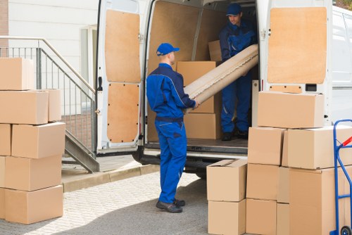 Planning house removals in Maldenrushett with boxes and checklist