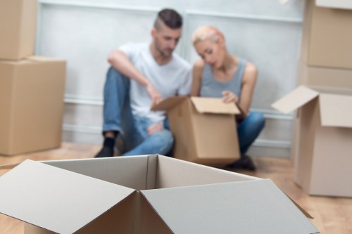 Furniture being handled during a Maldenrushett relocation