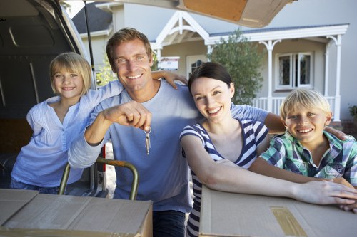 Careful packing supplies used for flat removals
