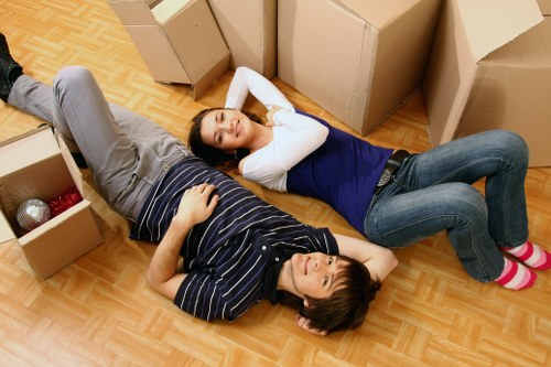 Neatly arranged storage area showing practical organization